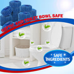 USKICH 40 Pack Toilet Bowl Cleaner Tablets,Blue Automatic Toilet Tank Cleaners, Long-Lasting Household Toilet Cleaners,Toilet flush Cleaning & Deodorizer