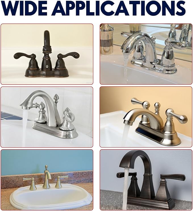 RP25513 Faucet Stem Assembly Replacement Kit, Compatible with Delta Handle Faucet Repair Kit with RP24096 Cartridge, RP4993 Seat and Spring, RP24097 Turn stop1/4, 2-piece set