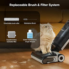 roborock F25 ALT Vacuum Mop, Wet Dry Vacuum Cleaner, Cordless Hard Floor Cleaner Machine with AI Assistant Wheels, 180° Lie-Flat, 194°F Hot Air Flash Drying & Self Cleaning Electric Mop