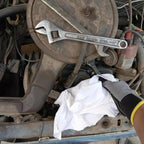 Recycled White Sheeting Cleaning Rags (50 lbs. Box) – Lint Free White Cotton Cloths for Manufacturing | Automotive | Janitorial | Shop Rags Bulk - Multipurpose