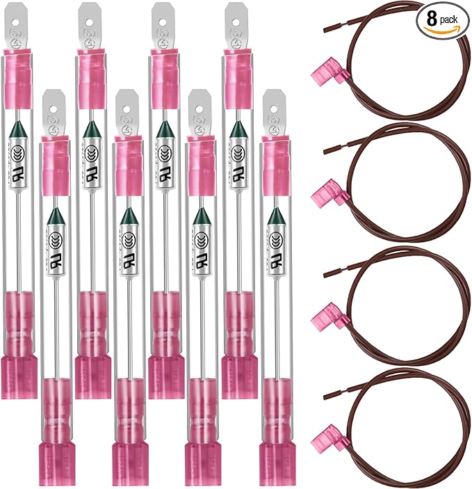 RV Water Heater Thermal Cutoff Kit - Replacement Parts Thermal Fuse - Compatible with Atwood 91447 93866 Models # GCH6-4E GCH6-6E G6A-7E G6A-8E GC6AA-9E GCH10A-2E G610-3E GH610-3E XT Series (8 Pcs)