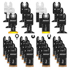 28PCS Oscillating Saw Blades, Professional Universal Titanium Multitool Blades for Wood Metal, Quick Release Multi Tool Blades Kits Compatible with Dewalt Ryobi Milwaukee Rockwell Fein