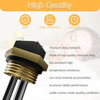 Titanium HE 55220 Tankless Water Heater Heating Element, Screw in 5.5KW 220V Replacement Part. Compatible With Ecosmart ECO POU 6 ECO 8, ECO 11, and Eco smart Water Heater Heating Elements .（2Pcs）