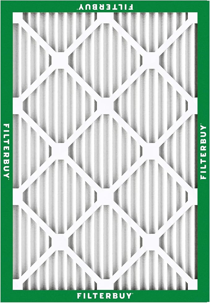 Filterbuy 20x21x1 Air Filter MERV 8 (MPR 700) Dust Defense Replacement (6-Pack), Electrostatic Pleated HVAC AC Furnace Filters, Made in USA (Actual Size: 19.50 x 20.50 x 0.75)