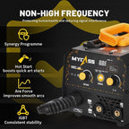 Welding Machine，MIG Welder with 2-in-1 Flux Core/Wand Welder Welder with 130 Amp 110 Volt Airless MIG Welder with Synergy IGBT Inverter Welder Portable Wire Welder