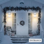 Darkaway Outdoor Wall Lights for House, Exterior Lighting Fixtures Wall Mount Outdoor Porch Lights Waterproof White Outdoor Sconce Lights with Seeded Glass for Patio Hallway Garage,2 Pack