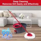 3 Pack Spin Mop Replacement Head Mop Refill Compatible with Ocedar Triangle Swivel Mops Microfiber Swivel Mop Refill,Deep Clean,Machine Washable and Easy to Replace