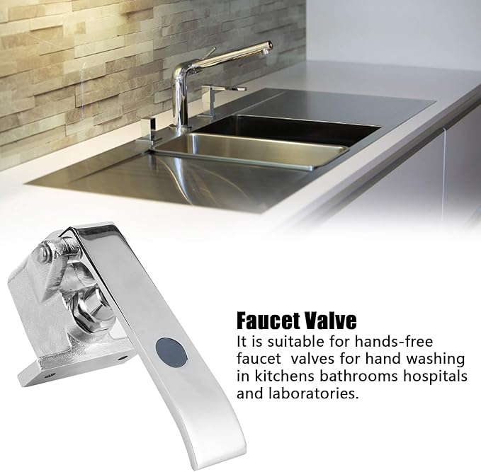 Knee Valve, Hands‑Free Easy to Install Faucet Parts, G1/2 Thread for HomeSingle Temperature Knee Valve