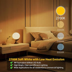 dalattin A19 LED Light Bulbs 60 Watts Equivalent Bulbs,800 LM,Non-Dimmable,Efficient 9W Energy Saving Lights for Living Room,Office,80+ CRI,120V,UL Listed (Soft White 2700k, 10 Counts)