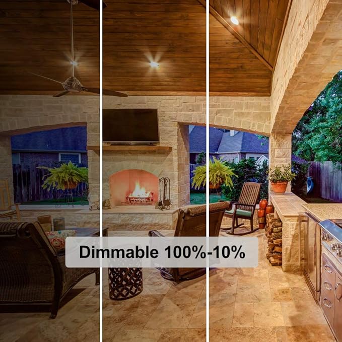 Vinaco PAR20 Halogen Light Bulbs, 6PCS 39W PAR20 Halogen Dimmable, 3000k Warm White, High Brightness PAR 20 Flood 39W 120V 480 Lumens Equivalent PAR 20 50W 120V, E26 Medium Base for Track Lights