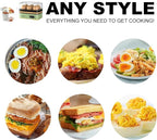 Evoloop Rapid Egg Cooker Electric 6 Eggs Capacity, Soft, Medium, Hard Boiled, Poacher, Omelet Maker Egg Poacher With Auto Shut-Off, BPA Free (Green)