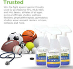 Clear Gear Disinfectant Cleaner, and Deodorizer For Sports Equipment, Gyms, and Fitness Centers - EPA-Registered, Hospital Grade, Made in USA - 1-Pack of 32 Oz Bottle Disinfecting Spray