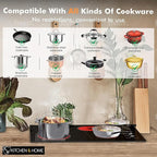 K&H 4 Burner 30 Inch Built-in Electric Stove Top Radiant Ceramic Cooktop Knob Control 240V 7200W CE30-7206K