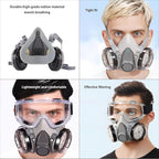 Respirator Mask,6200 Dust Mask,With Safety Glasses,High-Efficiency Filtration Technology,Comprehensive Protection,20 Spare Dust Cotton Pads,Ideal for Filtering Dust,Smoke, And Other Particulate Matter