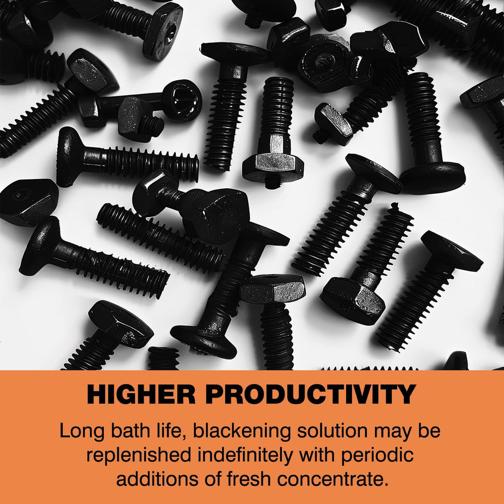 Black Oxide Coating Kit - Black Oxide Solution, Versatile Blackening Solution for Iron and Steel - Not Suitable for Stainless Steel Surfaces (1 Quart)