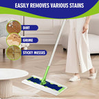 30 Count Heavy Duty Wet Mopping Cloths Refill Compatible with Swiffer Sweeper XL Mop, Disposable Wet Pads Refill X-Large Size for Multi-Surface Floor Cleaning, Unscented