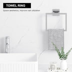 5-Pieces Brushed Nickel Bathroom Accessories Set, 23.6 Inch Bath Towel Bar Set, Stainless Steel Bathroom Hardware Set, Towel Racks for Bathroom Wall Mounted.