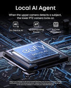 eufy PoE NVR Security System E40, 24/7 Recording,Up to 16CH, 2TB HDD, 4 4K Bullet Cams, Wired Outdoor Cam, 4K UHD, 122° FOV, Color Night Vision, AI Detection, Red and Blue Strobe