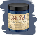 Dixie Belle Paint Company Chalk Finish Furniture Paint - Yankee Blue (8oz) - Matte Cool Navy Chic Chalk Mineral DIY Furniture Paint