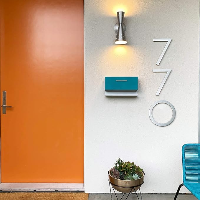 modbox USA Modern Wall Mounted Mailbox Custom Color Combination with Letter Tray - 12 Color Options