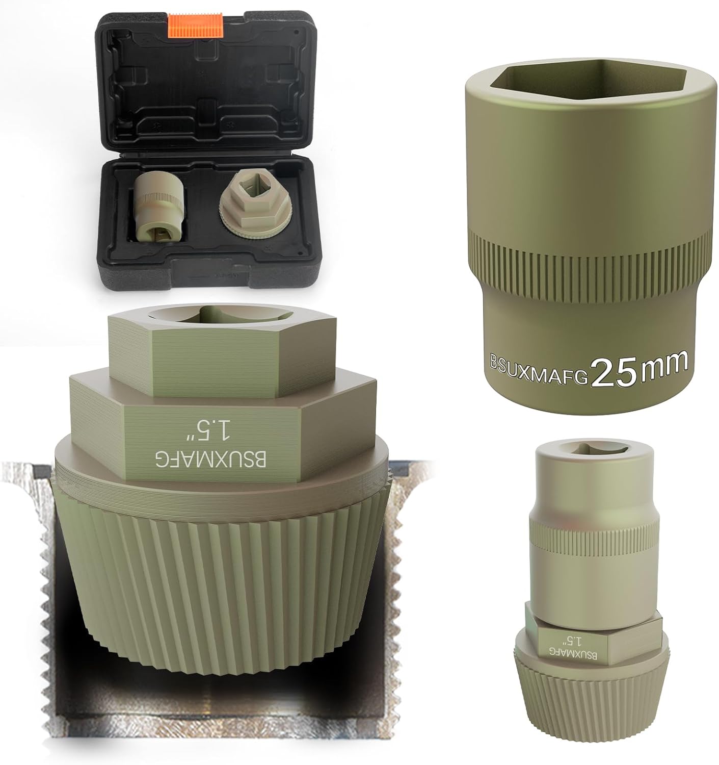 Bathtub Drain Remover Tool, 1-inch Socket Plating Coating Tub Drain Extractor, Remove The Old, Broken, Stubborn, Rusted Drain Tub Bathtub Stopper, Strong Grab Plumbing