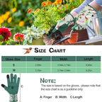 Leather-Gardening-Gloves for Women,Thorn-Proof Work-Gloves for Weeding,Digging,Planting,Pruning Yard garden Gloves