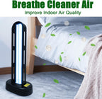 BAIMNOCM 3 Pack 38W UV Light Sanitizer, UVC Germicidal Lamp with Remote Control, UV Disinfection Light Bulb for Basement/Bedroom/Kitchen (2 Ozone Free + 1 Ozone)