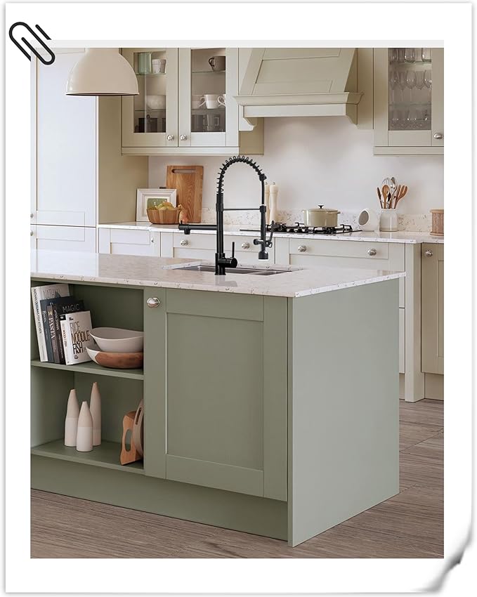 Fapully Commercial Single Handle Pull Down Sprayer Oil Rubbed Bronze Kitchen Faucet, Kitchen Sink Faucet with LED Light