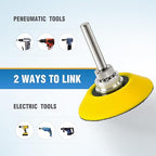 S SATC 2 Inch Hook and Loop Sanding Pad for Sanding Disc with 1/4 Inches Drill Sanding Attachment and Foam Sanding Pads for Polish Wood Metal Glass