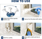 Jocecury 500ML Foaming Stain Remover Spray, Multi-Purpose Foam Cleaner for Bathroom, Kitchen & Hard Surfaces,Deep Penetrating Grout & Glass Stains Instantly