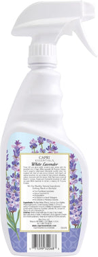 CAPRI ESSENTIALS All Purpose Cleaner, Natural Household Cleaning Supplies, Plant Based Kitchen Counter Surface Spray, Removes Dirt & Grime, Blend of Essential Oils, White Lavender, 23 FL Oz (6 Pack)