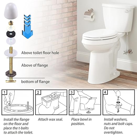 Extra Thick Toilet Wax Ring with Reinforced Polyurethane Core and PE Flange for Sealing Odors and Water Leaks Toilet Wax Ring for 3" and 4" Downspouts