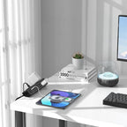 40W Fast Charging Station,Desk Clamp Power Strip 20W USB C,8 Outlets,8 USB Ports,4 USB C and 4 USB A, Office Furniture Nightstand Edge Mount Surge Protector, 14AWG Cord, Fits 1.9" Tabletop Edge