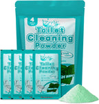 Toilet Bowl Cleaner Powder - Self-Activating Toilet Cleaner for Stubborn Stains & Limescale, Deep Cleaning Foam with Mint Fragrance, Safe Toilet Cleaning Supplies (4 Packs × 3 oz)