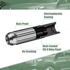 7 Spline Lug Nuts Key Socket, 1/2 Inch Drive Impact Square Tool - Quickly Remove M14x1.5, M14x2.0 and 9/16 Wheel Lug Nuts | 1 Pc (Black)