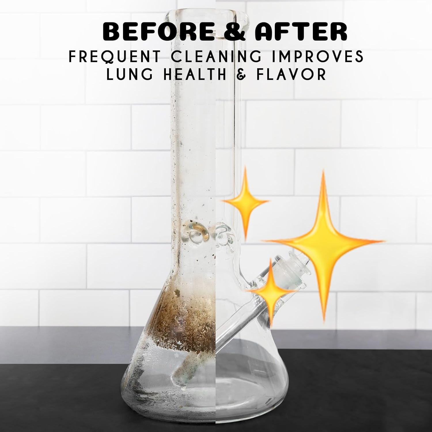 Glass Cleaning Kit - Reusable Silicone Accessories - Complete Kit to Clean your Piece, Just Add Cleaner - Reusable Soaker Bag, Brushes, Mat, Caps & Plugs, Funnel, & Microfiber Towel