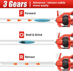 SHALL 20V Cordless Drain Auger with 25Ft Plumbing Drain Snake, Electric Snake Drain Hair Clog Remover W/ 2.0Ah Battery & Fast Charger, Shower Drain Snake for 3/4’’-2’’ Sewer Pipe, Sink Toilet Bathroom