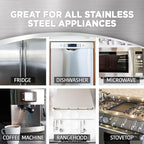 Pack of 3 Sprayway' Stainless Steel Cleaner - Foam Action Cleaner - 15 Fl Oz - Bundle With 10 Premium Microfiber Cleaning Cloth (With Grey Microfiber (10 Pack))