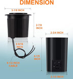 [6 Pack]CLOUDY BAY 9W Low Voltage Landscape Lights,LED Well Lights,Grated Top,12V-24V Waterproof Outdoor,2700K/3000K/3500K/4000K/5000K In Ground Lights for Fence Pathway Deck,Transformer Excluded