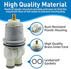 RP46074 Shower Cartridge for Delta MultiChoice 13/14 Series Single Handle Tub&Shower Faucets, Replacement Monitor Pressure Balancing Cartridge, Easy to Install