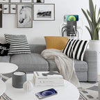 Surge Protector Nikleb, Wall Outlet with 4 USB Ports 5V 4.8A Total, 12 Multi Outlet Extender, Multiple USB Plug Adapter Wall Mount, Phone Chargier Organizer with Phone Holder, Heavy Duty