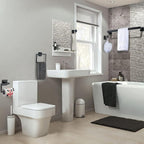 YACVCL 5 Pieces Black Bathroom Accessorie Set 23.6 Inch Towel Bar Set,SUS304Stainless Steel Bathroom Hardware Set,Wall Mounted Towel Holder Set for Bathroom