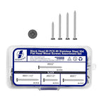 QISHENG 80 PCS Black Head #8 Stainless Steel Phillips Flat Head Wood Screws Assortment Set,Stainless Steel 18-8 A2(304) Screw,Home Screw Kit