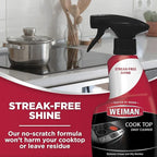 Weiman Stainless Steel Cleaner & Cooktop Daily Cleaner - 12 Ounce - Kitchen Appliance Cleaner Kit
