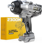 Cordless Impact Wrench 1/2" Compatible with DeWalt 20V Battery, 1700 Ft-lbs (2300 Nm) High Torque Impact Driver, Electric Impact Gun with 4 Modes & LED Light for Car, Truck(Bare Tool)