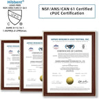 Hibbent Pull Down Kitchen Faucet Head Replacement, 3-Function NSF/ANSI/CAN 61 & CUPC Certified Sink Spray Nozzle, 15 Adapters, Compatible with Moen, Delta, Kohler Faucets, Matte Black