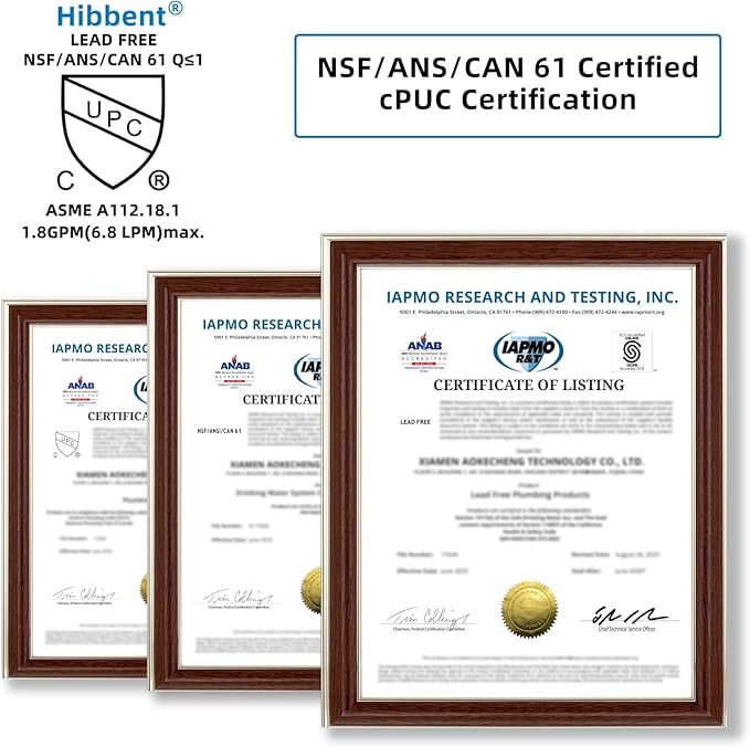 Hibbent Pull Down Kitchen Faucet Head Replacement, 3-Function Kitchen Faucet Head Sink Spray Nozzle with 15 Adapters Compatible with Moen, American Standard, Delta, Kohler Faucets, Brushed Nickel