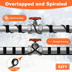 3FT~160FTHeat Tape for Water Pipes, -40°F Deicing Heat Tape,Thermostat Wire,Heating Cable Pipe Heating Cable,Heat Tape with Thermostat,Gutter Heat Cable,Heated hose,Heated Water Hose, 120V 8W/ft (6FT)