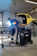 Eastwood Elite 200 Amp Multi-Process AC/DC MP200i Welder | TIG Welder High Frequency Start and Foot Pedal | Welding Machine with MIG Stick Welder | 120V OR 240V Dual Voltage | Tig Welder AC/DC | Black