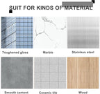 Silicone Wet Room Bathroom Floor Seal Screen Door Seal Strip Shower Dam Prevents Overflow of Water | Waterproof Self-Adhesive and Bendable Waterproof Strip for Wet and Dry Separation (White-40inch)